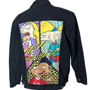 Nickelodeon Hey Arnold 90’s Mens Jean Denim Jacket